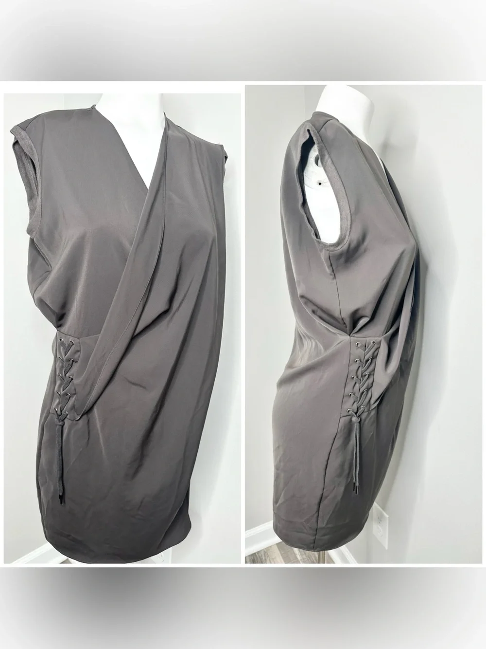 ALL SAINTS BROWN LACE DRESS 2 Preloved